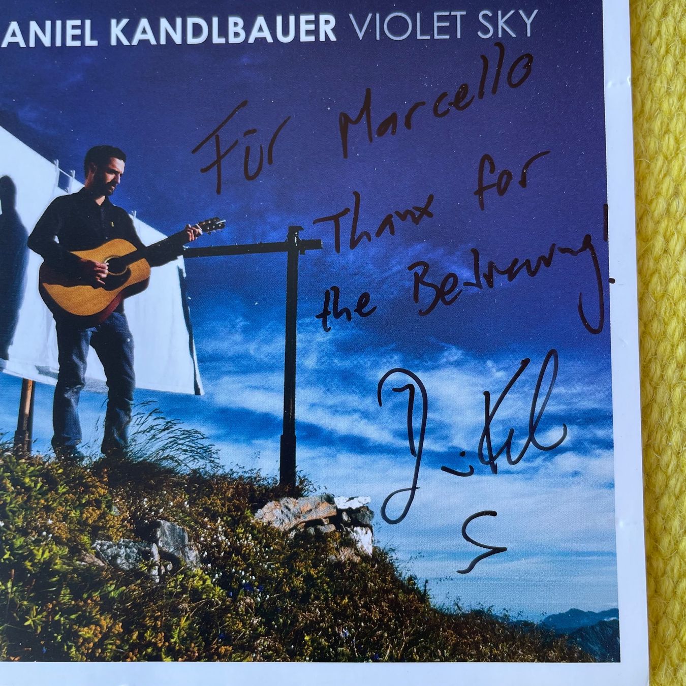 CDs: DANIELKANDLBAUER-MIT UNTERSCHRIFT VIOLET SKY – D'occasion à Rorschacherberg par CD-Roli 1