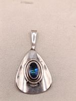 Vintage 925er Silber Anhänger Mistik Topas Edelstein Top