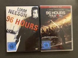 Liam Neeson 96 Hours (Taken) Filme 1 & 3 DVD Top Zustand