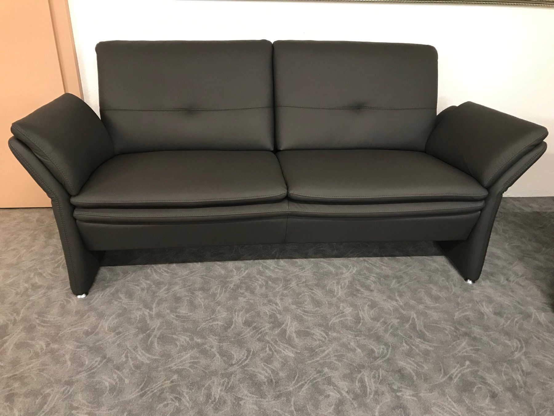Divani: 2er und 2.5er Sofa FLORIS echtes Leder anthrazit – Nuovo (secondo la descrizione) da Unterentfelden venduto da moebelrufli 2