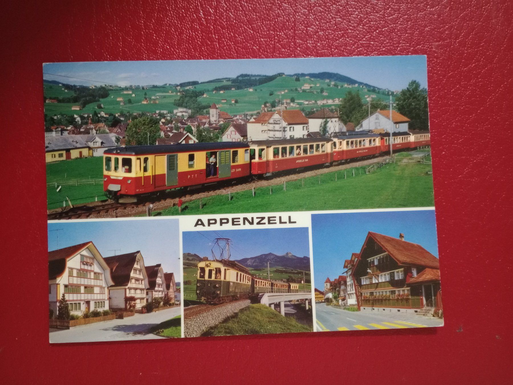 Cartes postales: Appenzell mehrbildrig mit Eisenbahn – D'occasion à Küttigen par Melisch1000