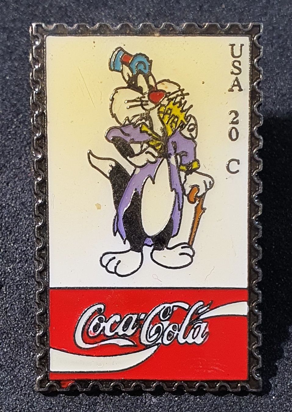 Placchette & Badge: BB689 - Pin Coca Cola Looney Tunes Comic Figur - Sylvester – Usato da Reinach BL venduto da Boston-Verkauf