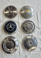 Konvolut (6 Stk.),Deko, Radkappen,Raddeckel, Chrom, Oldtimer