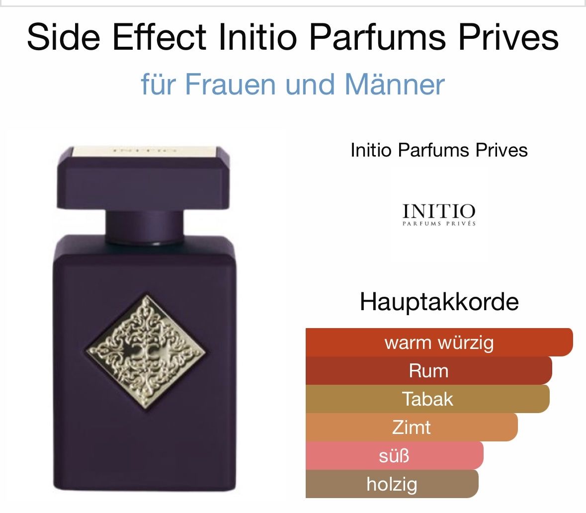 Initio Profumi & Eau de Toilette: Initio Side Effect 2ml Abfüllung Duftprobe – Nuovo (secondo la descrizione) da Düdingen venduto da parfum_tester 1