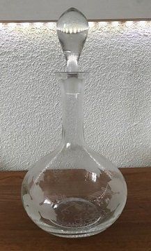 Caraffe: Weindekanter Kristall mit Muster – Nuovo (secondo la descrizione) da Ossingen venduto da Orelius