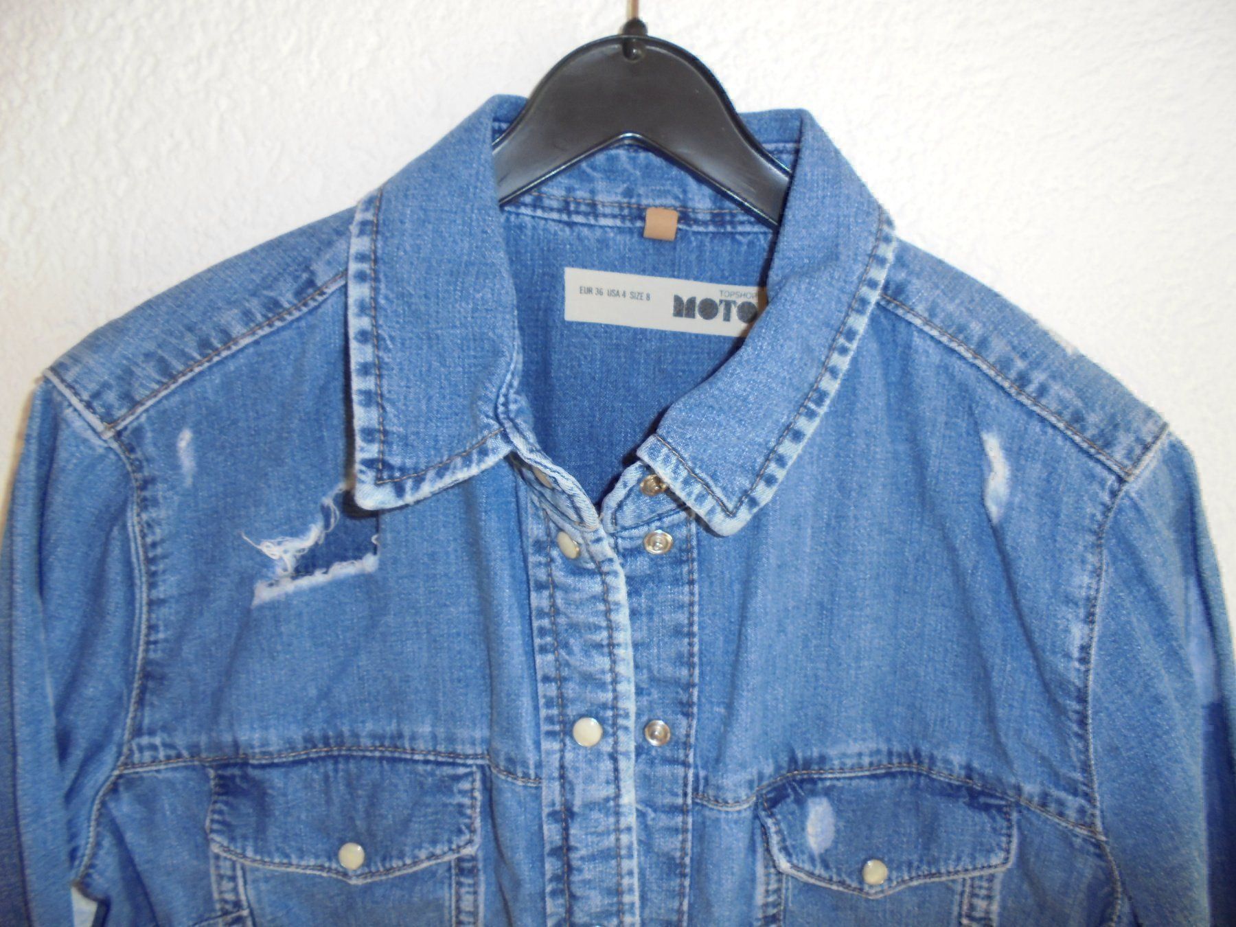 Topshop Camicette: JEANSBLUSE GRÖSSE 36 VON TOPSHOP – Usato da Aarau Rohr venduto da PinkSchwein 1