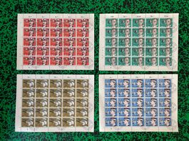 Briefmarken Flugpioniere 4 Bogen ET gestempelt