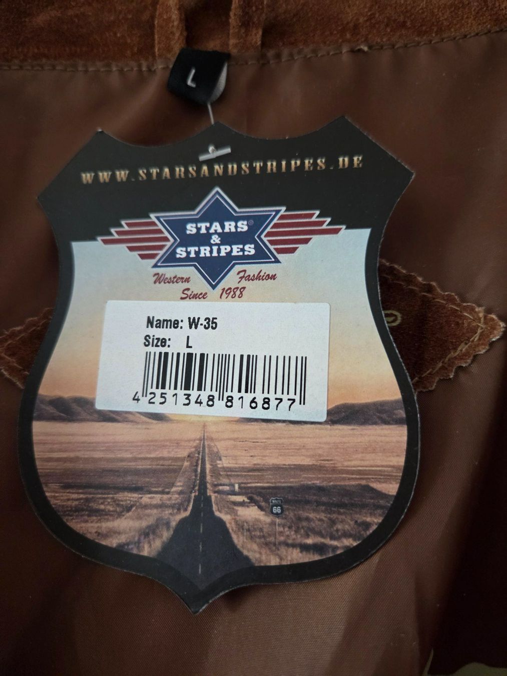 Gilet & Giacche: Stars&Stripes Herren Lederweste L Echtleder – Nuovo (secondo la descrizione) da Oberburg venduto da Chiliandpepper 2