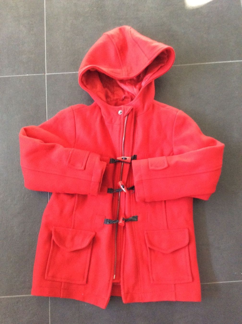 Giacche & Cappotti: Dufflecoat, Grösse 116, rot – Usato da Matten b. Interl venduto da MrMrsUSA