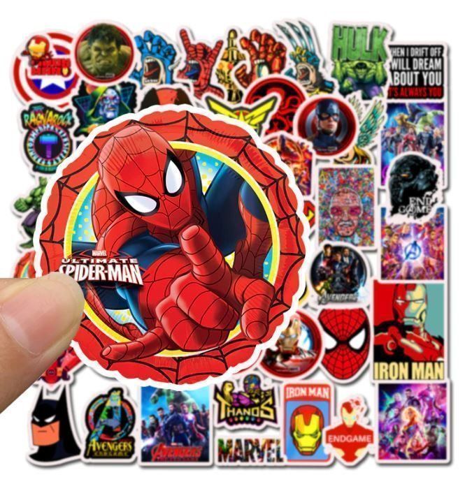 Sticker: Marvel Spiderman Superman Superheld Comic 50 tlg Stickerset – Nuovo e nell'imballaggio originale da Dättlikon venduto da easythings 2
