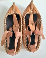 Leder Barefoot Schuhe / Volkstanz Tsarvuli / Hausschuhe – 39