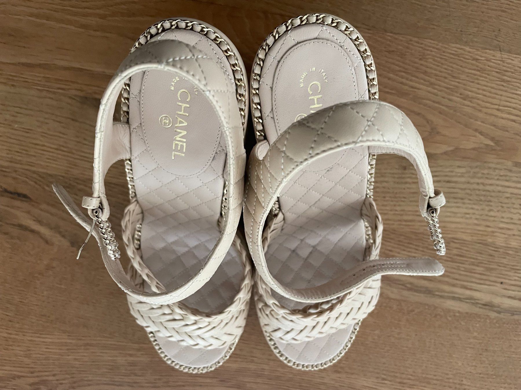 Scarpe da donna: Sandale, Gr. 40.5 COCO CHANEL; beige – Usato da Oberwil BL venduto da cocopalm1068 2