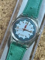 Swatch Uhr Quarz Damen Armbanduhr grün