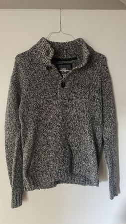Herren Strickpullover – L.O.G.G. (H&M), Grau meliert