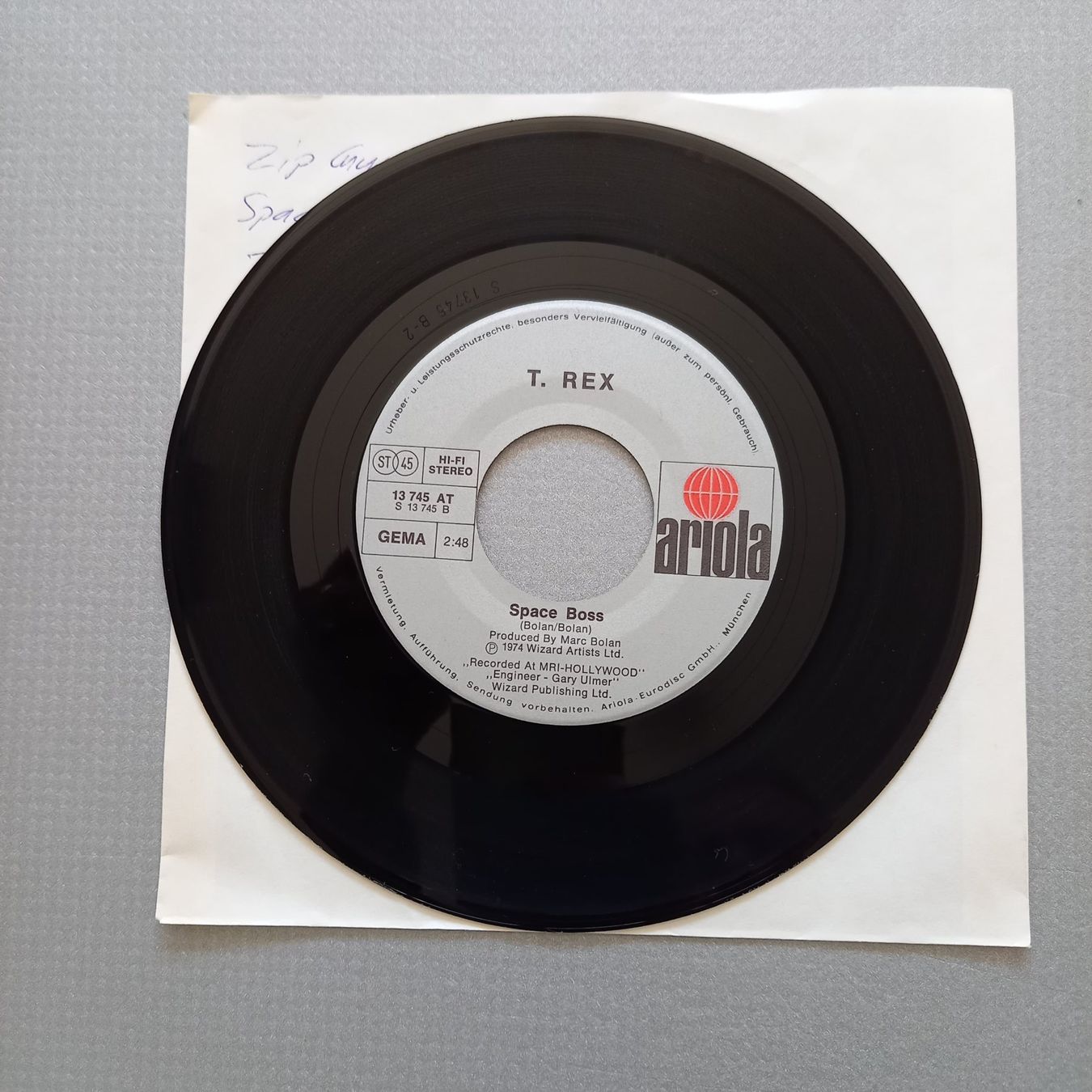 Dischi in vinile: T. Rex - Zip Gun Boogie – Usato da Arbon venduto da pendulum 1