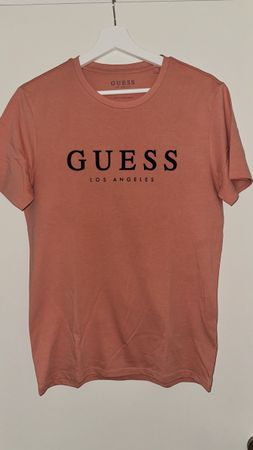 Guess Los Angeles T-Shirt Gr. S Herren Top orange Bloggersty
