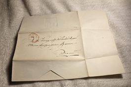 Faltbrief  ist ein Dokument unikat Historisch von Zürich 
