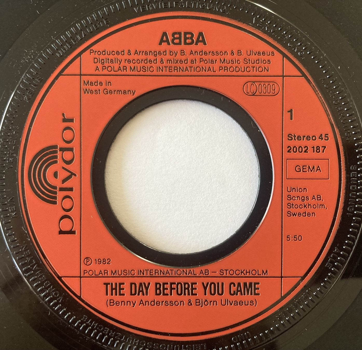 Dischi in vinile: ABBA - THE DAY BEFORE YOU CAME – Usato da Bottens venduto da hotter-than-hell 2
