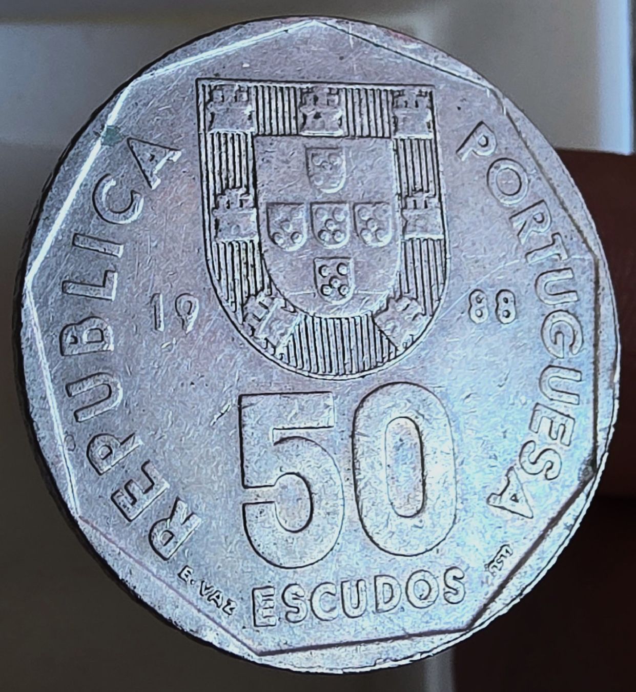 Alle Münzen: PORTUGAL 50 ESCUDOS 1988 – Gebraucht aus Winterthur von Creso70 1