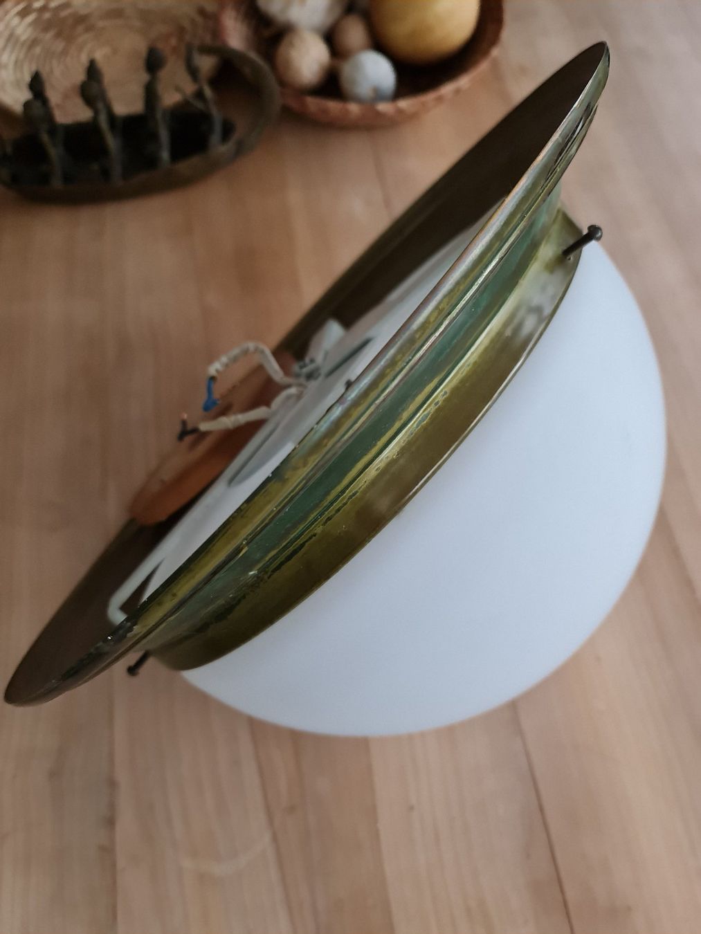 Lampadari & plafoniere: Deckenleuchte, gross, antik, Milchglas, Messing, klassisch – Usato da Thun venduto da Lieblingsblume 2