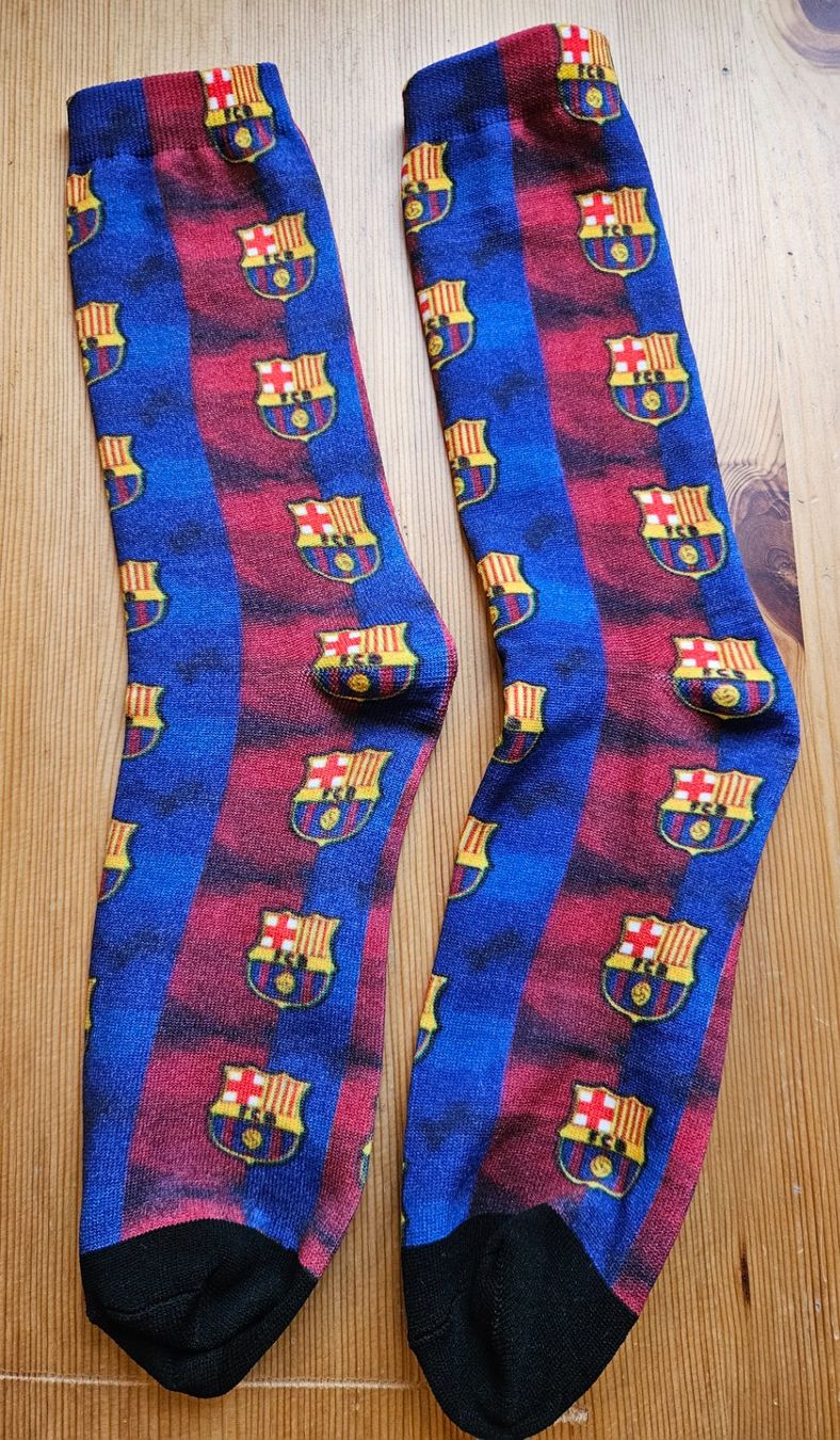 Socken: Socken FC Barcelona Spanien – Neu (gemäss Beschreibung) aus Hägglingen von United-Village-Trade 2
