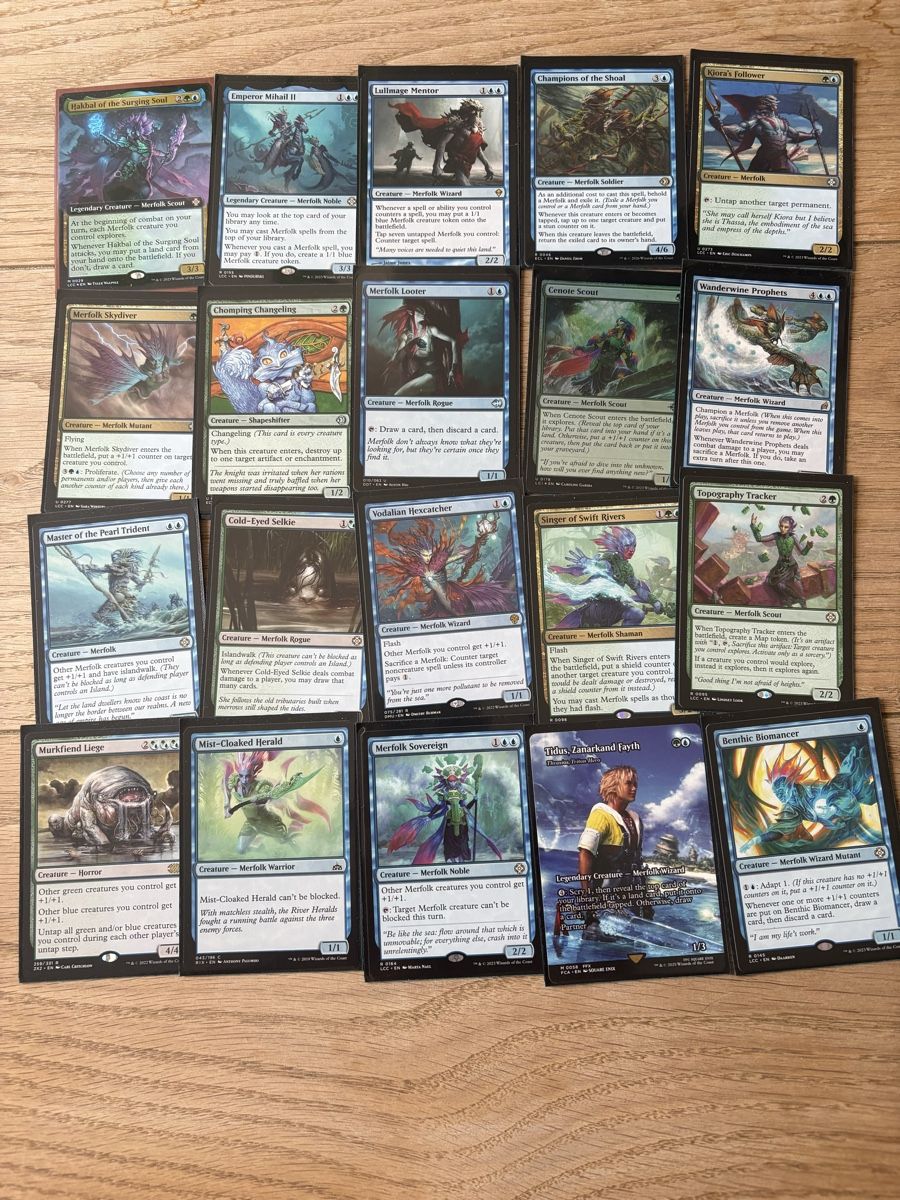 Magic The Gathering Sammelbilder & Trading cards: Deck commander Merfolk – Gebraucht aus Melide von Cesareee 1