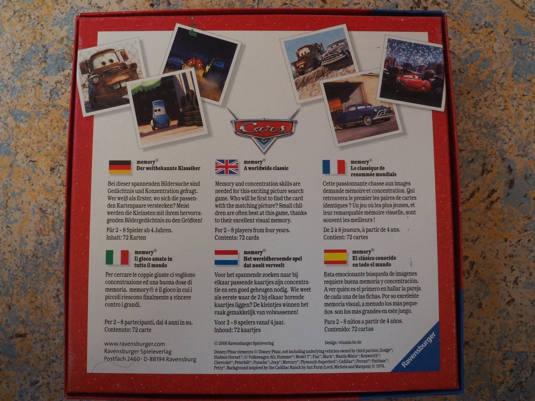 Ravensburger Jeux: Memory: Cars – Neuf (Voir description) à Wittenbach par Nirual01 1