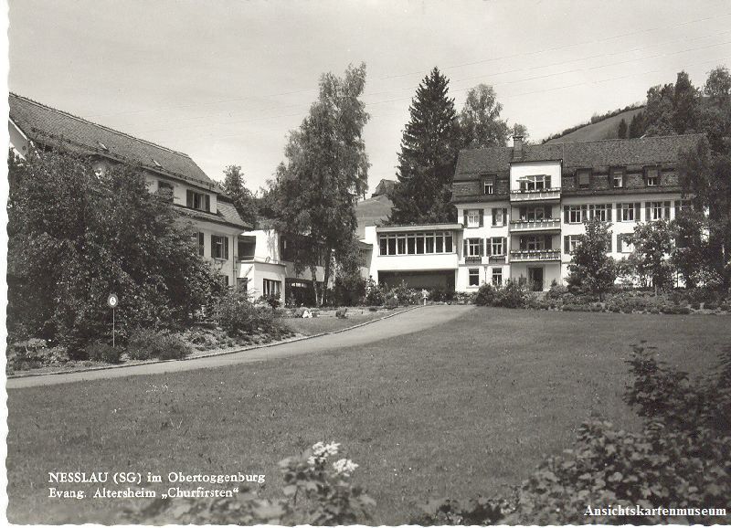Cartoline postali: Nesslau - Altersheim Churfirsten + c1960 – Usato da Emmenbrücke venduto da teestube