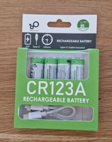 CR123A Wiederaufladbare Batterien 4-pack Type-C neu
