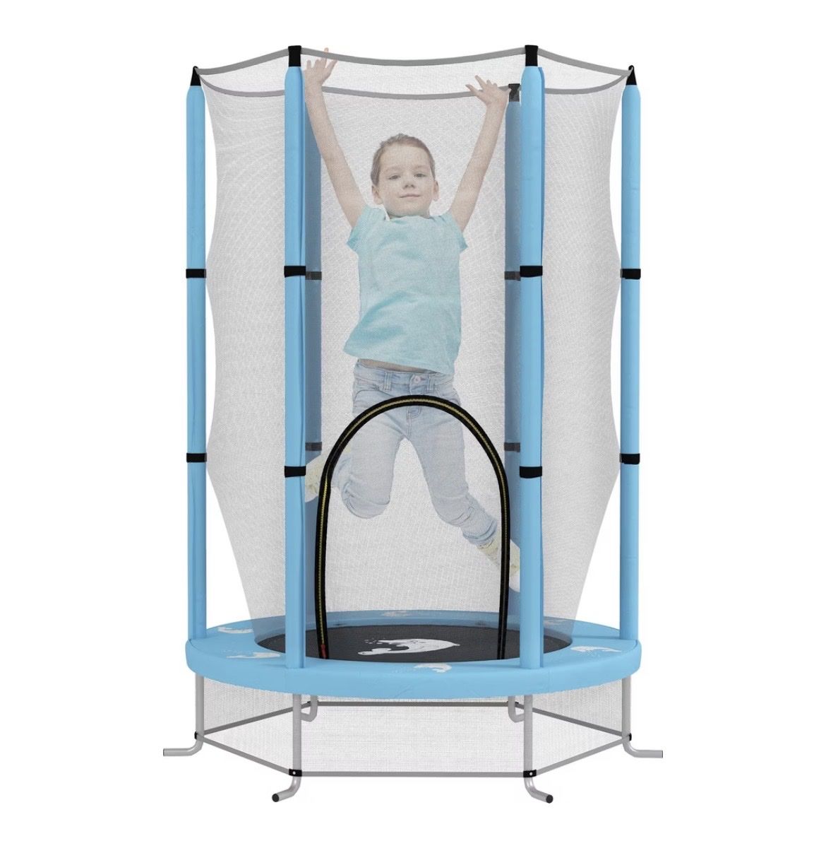Trampolini: Aiyaplay Kinder Trampolin Stahl, Kunststoff Hellblau – Usato da Wasen im Emmental venduto da sseeholzer 2
