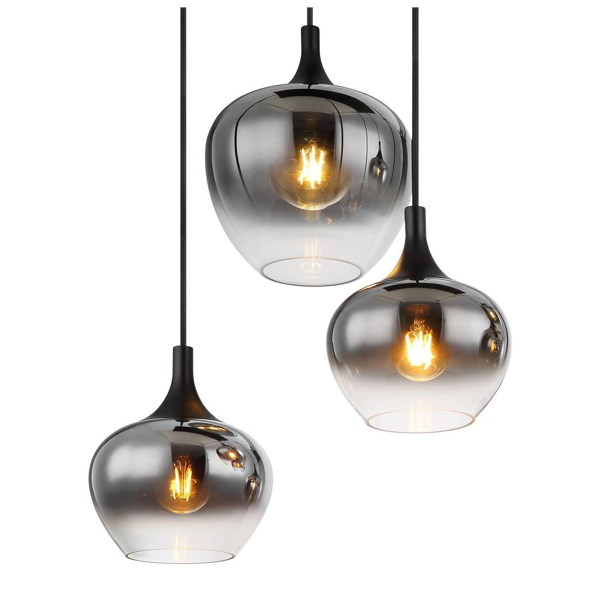 Kronleuchter & Deckenlampen: Pendelleuchte, Glas, Rauchfarbe, 38 cm Ø – Neu (gemäss Beschreibung) aus Kreuzlingen von Smart-Light 4