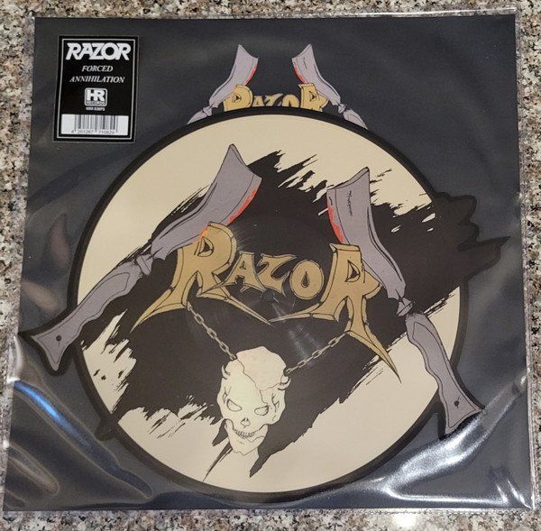 Dischi in vinile: Razor – Forced Annihilation / Going Under / 10" Shape – Usato da Basel venduto da Dinosauce
