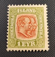 Island alte briefmarke