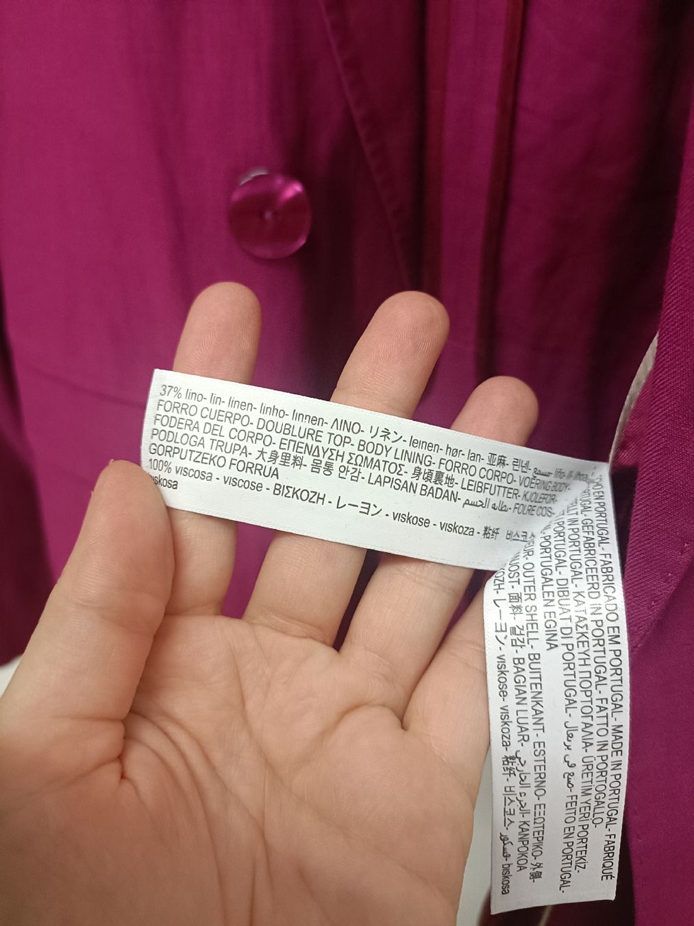 Massimo Dutti Jacken: Massimo Dutti Blazer Grösse 40 pink Leinenmix – Neu (gemäss Beschreibung) aus Chur von 2HandSoul 3