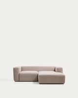 Kave Home 2-Sitzer-Sofa Blok mit Chaiselongue links
