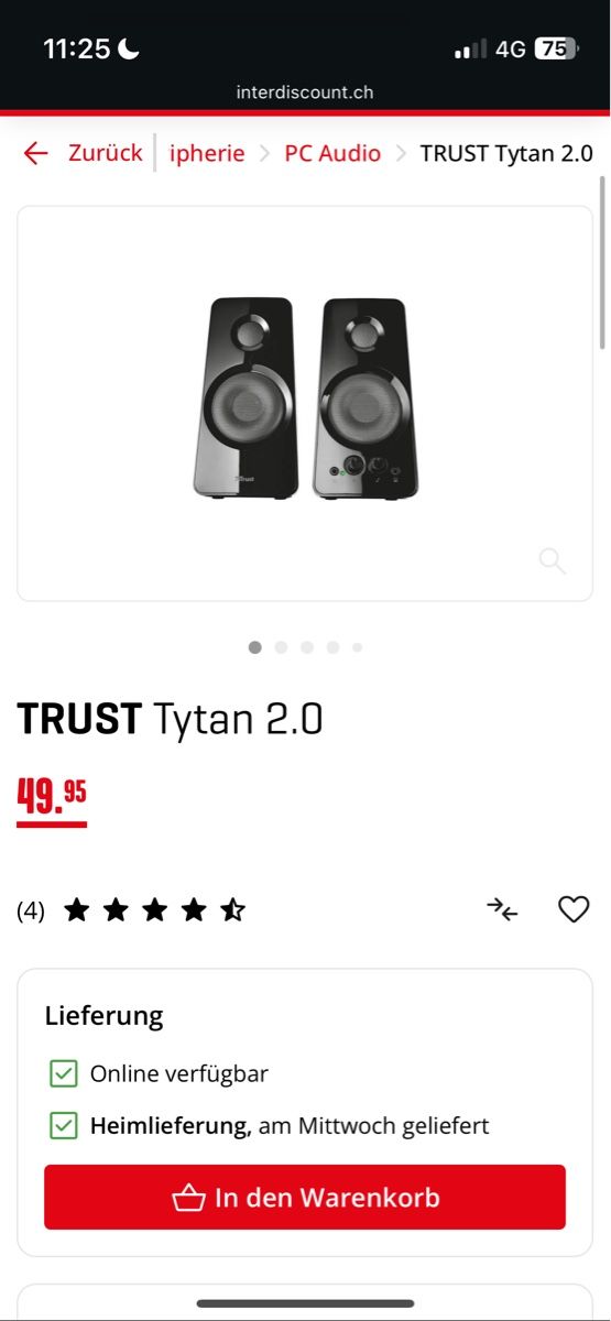 Trust Haut-parleurs: TRUST Tytan 2.0 Stereoanlage – Neuf avec emballage d'origine à Zuzwil BE par Levala_7 3