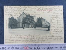 BASEL 1901 FRANZÖSICHE-KIRCHE AK-BS