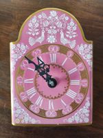Wiener Emaille Wanduhr Rosa Gold Weiss Aichberger Design
