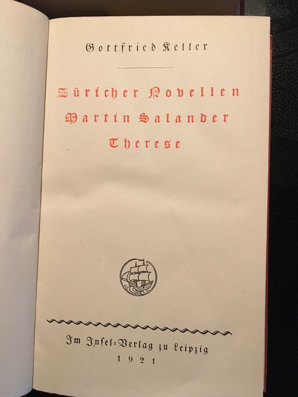 Bücher: 4 Bände Gottfried Keller Werke 1921 – Gebraucht aus Oberwil BL von elk_wf5x 4