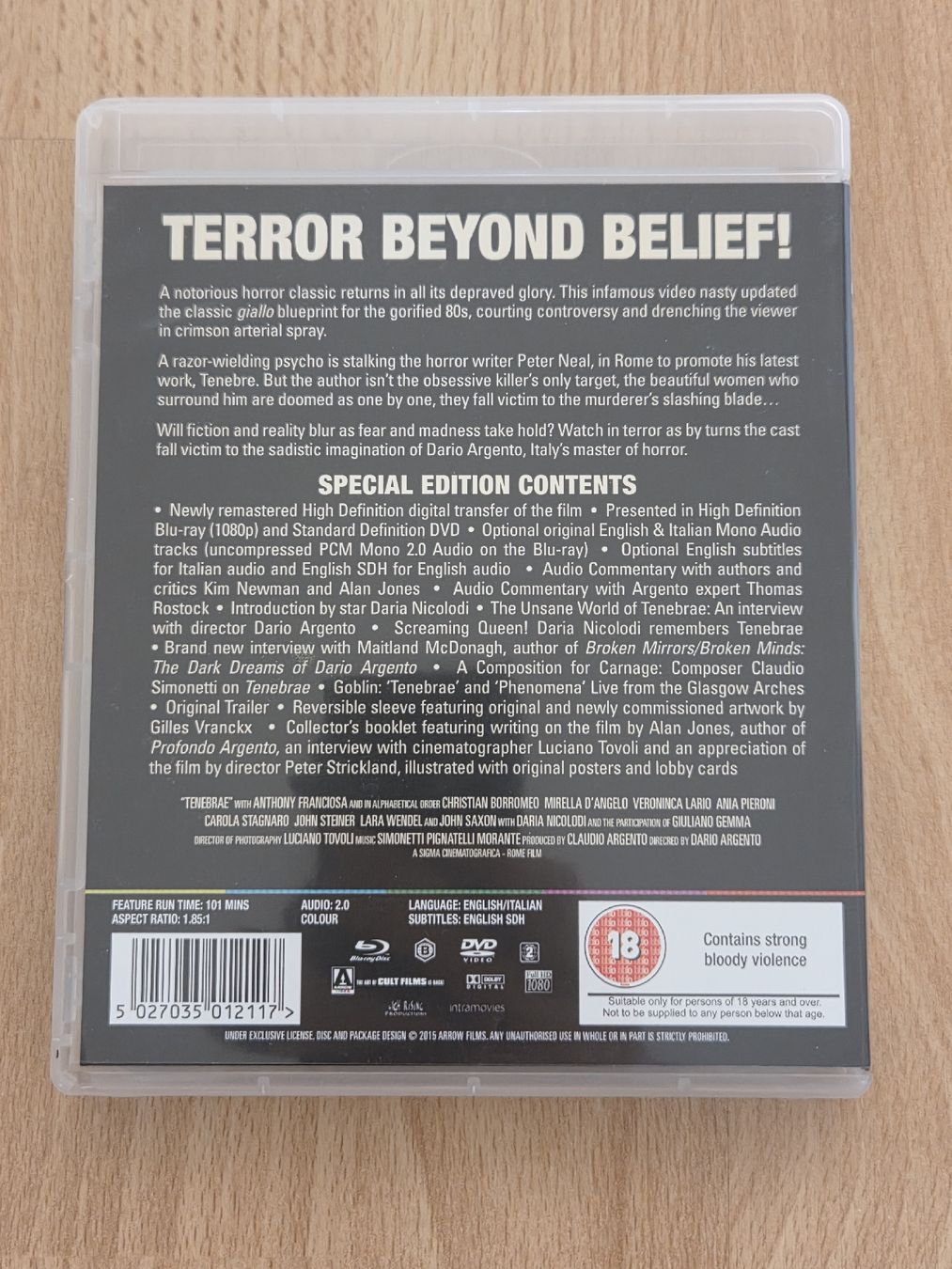Alle DVDs: tenebrae blu-ray arrow video – Gebraucht aus Biel/Bienne von Totalkelly 1