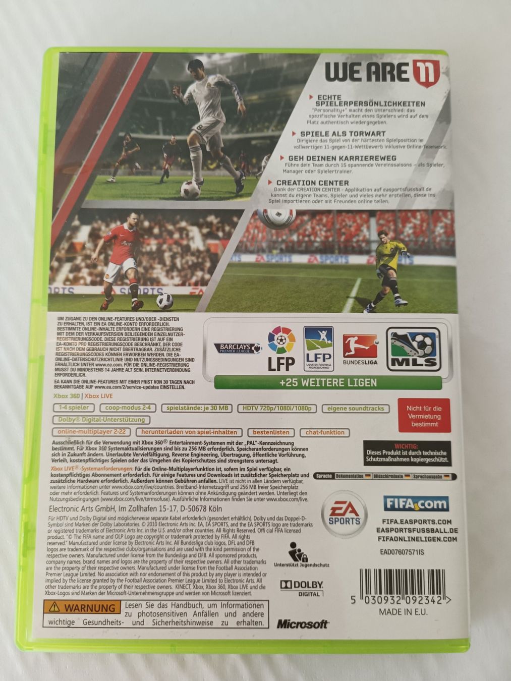 Microsoft Giochi: Xbox 360 Game: FIFA 11 – Usato da Oberhofen Thun'see venduto da cri_6md2 1