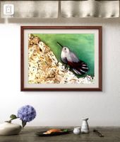 seltene Vögel der Schweiz oil Bild 1/Mauerläufer
