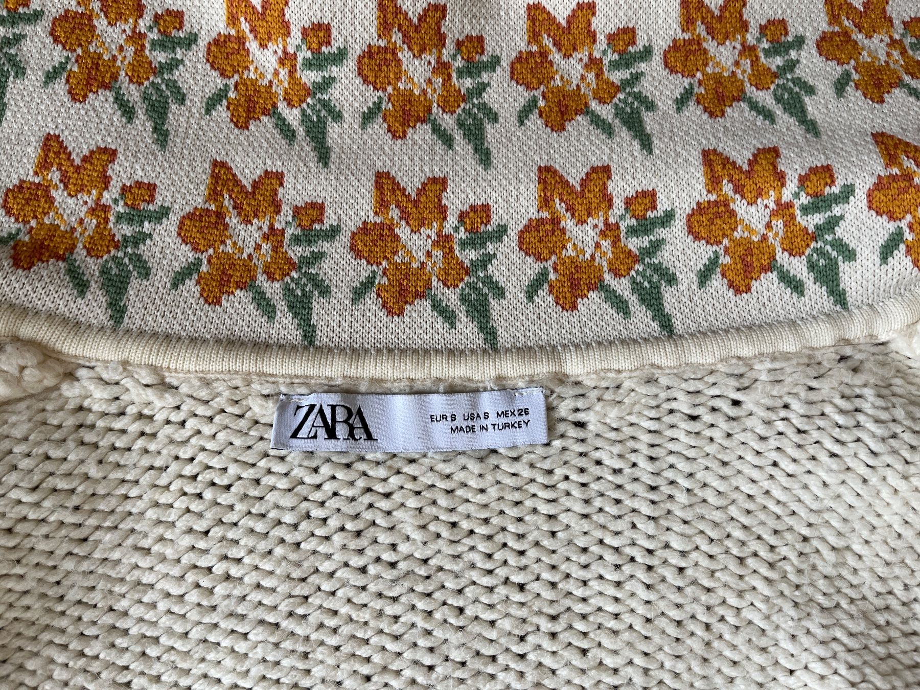 Zara Giacche: Strickjacke mit Blumenkragen 🧡 – Usato da Wallisellen venduto da Miu_ 2