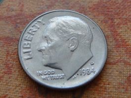 USA ONE DIME 1984