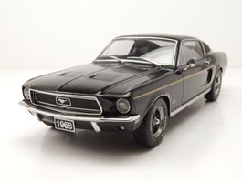 Ford Mustang GT Fastback 1968 schwarz      1:18 von KK-Scale