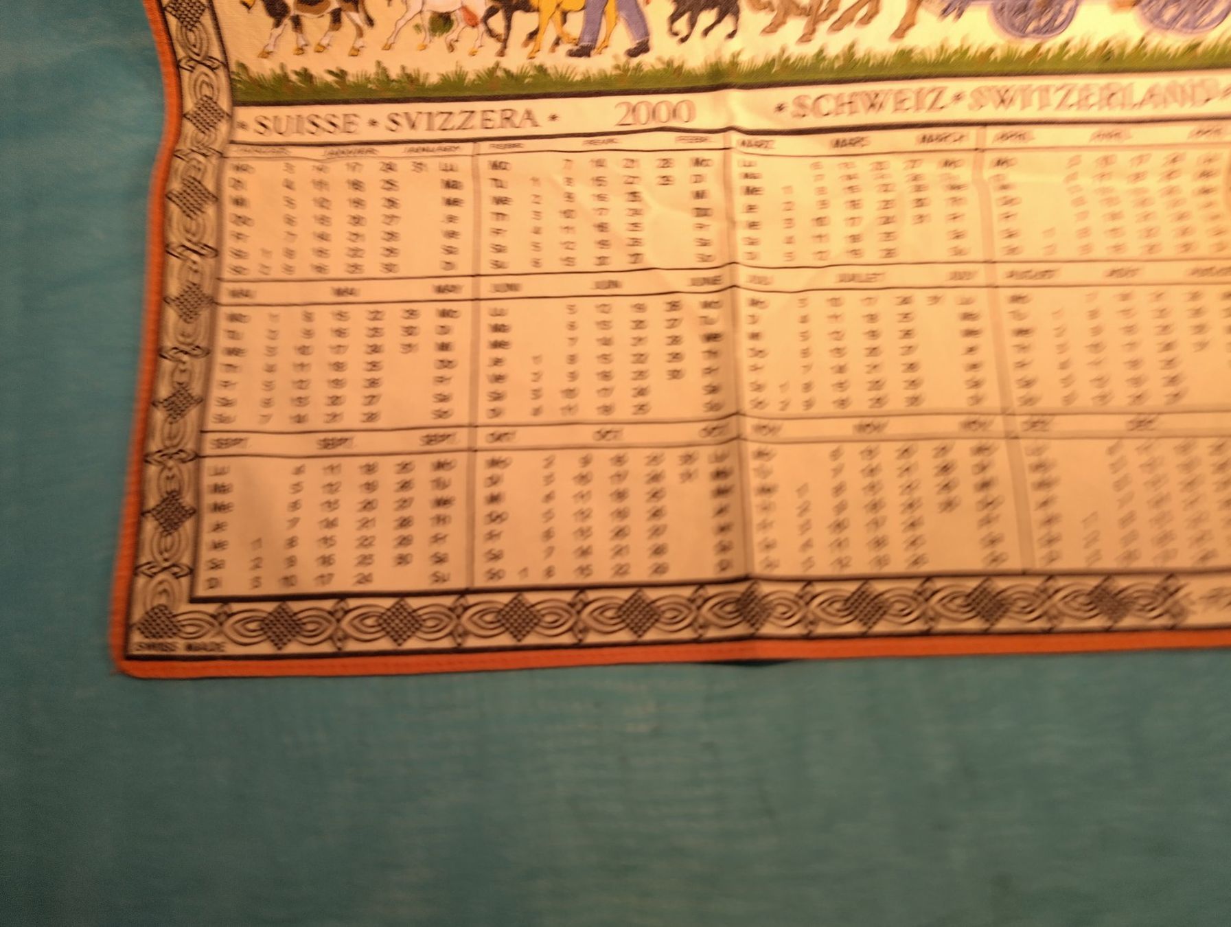 Calendari: Stoffkalender 2000, Alpaufzug, Fisba – Usato da Bellach venduto da JingleCherry 2