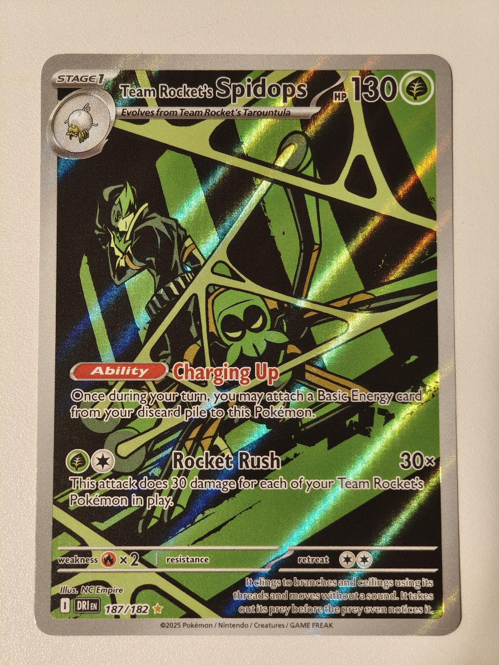 Pokémon Carte collezionabili: Team Rocket's Spidops 187/182 EN – Nuovo (secondo la descrizione) da Therwil venduto da Cordachu_Trade