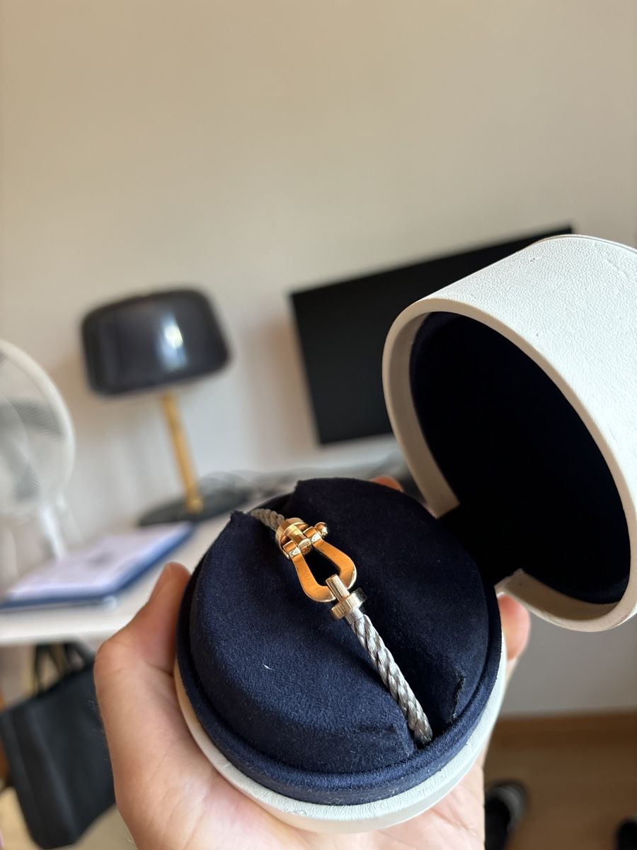 Armbänder & -reifen: Bracelet Fred Force 10 Câble Gris Acier Or Jaune/rose – Gebraucht aus Monthey von LoveBrand 3