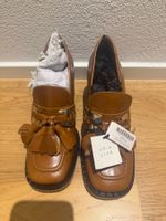 Uterqüe Heeled Loafers, Size 37, New with Tags
