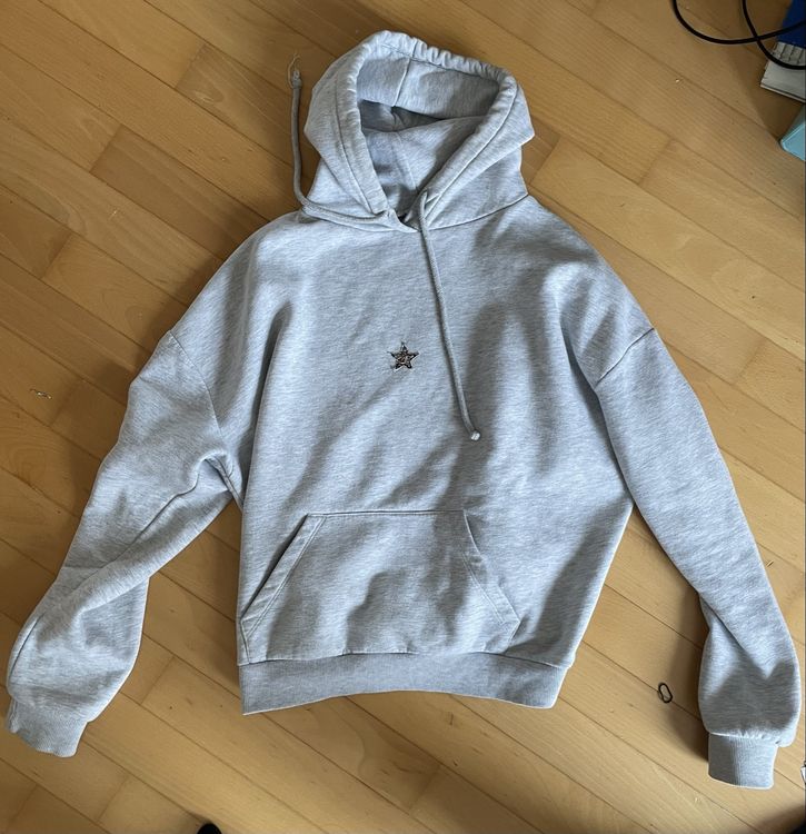 Subdued Hoodie Stern Grauer Kapuzenpullover Subdued Leoparden